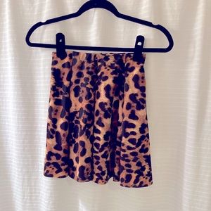 ZARA Leopard Mini Skirt - Size Small